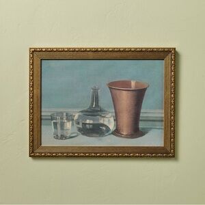 New! 12"x16" Horizontal Carafe Still Life Art - Hearth & Hand™ with Magnolia